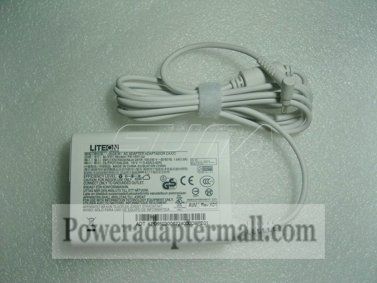 LiteOn PA-1650-80 ADP-65VH B PA-1650-68 AC Adapter 65W white LiteOn PA-1650-80 ADP-65VH B PA-1650-68 AC Adapter 65W white